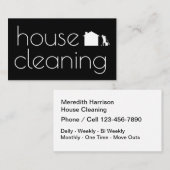 Carte De Visite La meilleure conception chique de nettoyage de (Devant / Derrière)