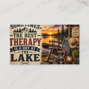 Carte De Visite La Meilleure Thérapie Est une Journée au Lac