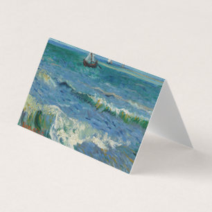 Carte De Visite La mer aux Saintes Maries de la Mer   Van Gogh