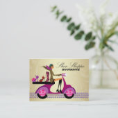 Carte De Visite La mode chausse l'or de pourpre de bijoux (Debout devant)