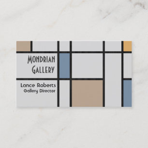 Carte De Visite La modernité de Mondrian