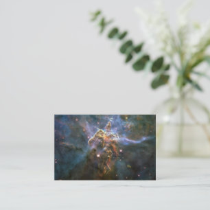 Carte De Visite La montagne mystique en Carina Nebula Espace Hubbl