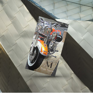 Carte De Visite La moto orange