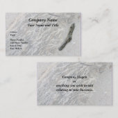 Carte De Visite La mousse blanche sur le bois de chauffe (Devant / Derrière)