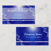 Carte De Visite La musique bleue de rayon de soleil note des (Devant / Derrière)