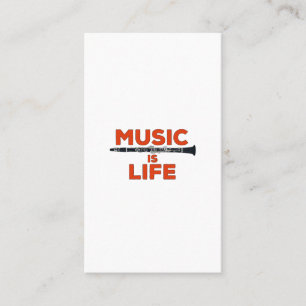 Carte De Visite La musique est la vie