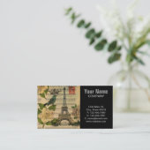 Carte De Visite la musique note Tour Eiffel de Paris de Français (Debout devant)