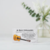 Carte De Visite La musique pense avec son Guitar Teacher Info (Debout devant)