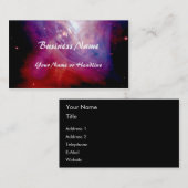 Carte De Visite La NASA de nébuleuse de crabe (Devant / Derrière)