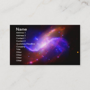 Carte De Visite La NASA d'émission de la galaxie M106 en spirale