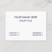 Carte De Visite La natation Me Fait Glacière Swimmer Coach de nata (Dos)