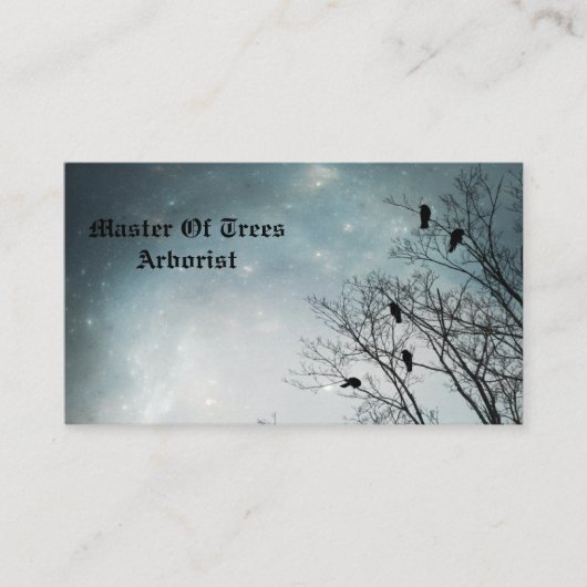 Carte De Visite La nature des arbres (Devant)