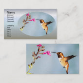 Carte De Visite La nature des colibris (Devant / Derrière)