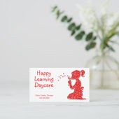 Carte De Visite La nature des garderies d'enfants (Debout devant)