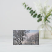 Carte De Visite La neige a couvert des branches (Debout devant)