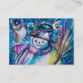 CARTE DE VISITE LA NEIGE AVEC LA BOULE (Dos)