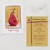 Carte De Visite La ours rouge (Devant / Derrière)