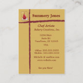 Carte De Visite La ours rouge (Dos)