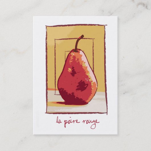 Carte De Visite La ours rouge (Devant)