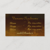 Carte De Visite La Paix (Dos)