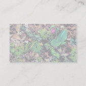 Carte De Visite La pantoufle de dame rose (Dos)