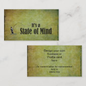 Carte De Visite La pêche de mouche | c'est un état d'esprit (Devant / Derrière)