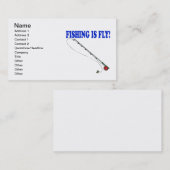 Carte De Visite La pêche est mouche (Devant / Derrière)