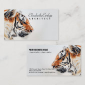 Carte De Visite la peinture de la nature animale h7677 (Devant / Derrière)