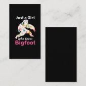 Carte De Visite  La petite fille de Sasquatch Yeti Fan (Devant / Derrière)