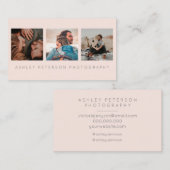 Carte De Visite La photographie moderne du mariage 3 minimale (Devant / Derrière)