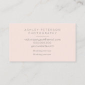 Carte De Visite La photographie moderne du mariage 3 minimale (Dos)