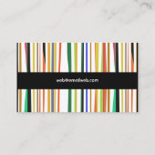 Carte De Visite La pop festive moderne, des couleurs versatiles (Dos)