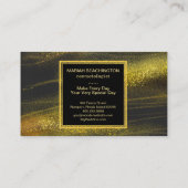 Carte De Visite La poussière d'or abstraite de *~* et excitation (Dos)