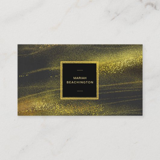 Carte De Visite La poussière d'or abstraite de *~* et excitation (Devant)