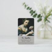 Carte De Visite La prière carde St Agatha 2 de | (Debout devant)