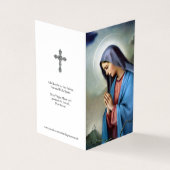 Carte De Visite La prière catholique carde des peines de | (Extérieur)