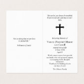 Carte De Visite La prière catholique carde | Jésus 1 (Intérieur déplié)