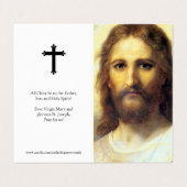 Carte De Visite La prière catholique carde l'acte de foi de | 01 (Extérieur déplié)