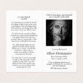 Carte De Visite La prière catholique carde | le bon berger (Intérieur déplié)