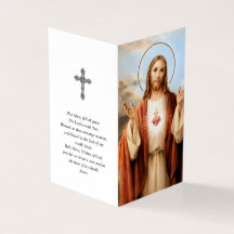 La prière catholique carde le coeur sacré Jésus 3