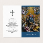 Carte De Visite La prière catholique carde | l'hypothèse (Extérieur déplié)