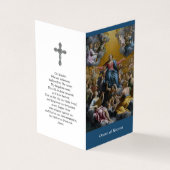 Carte De Visite La prière catholique carde | l'hypothèse (Extérieur)