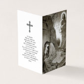 Carte De Visite La prière catholique carde | Mary et tombe 1 de (Extérieur)