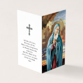 Carte De Visite La prière catholique carde | notre Madame (Extérieur)