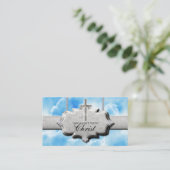 Carte De Visite La Prière de Christian Sinner Nuages (Debout devant)