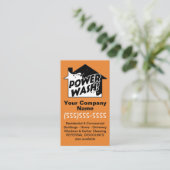 Carte De Visite La publicité de vente de lavage de puissance de (Debout devant)