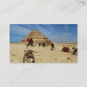 Carte De Visite La Pyramide de Djoser , EGYPTE, OWL Hiéroglyphics (Dos)