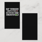 Carte De Visite La récupération de chirurgie de remplacement de (Devant / Derrière)