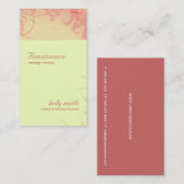 Carte de visite - la Renaissance 2 (Devant / Derrière)