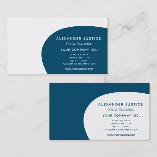 Carte De Visite La rétro moitié du siècle faite sur commande (Devant / Derrière)